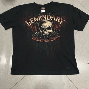 Harley Davidson skull tee